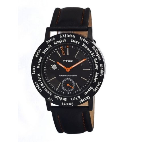 AAA 1:1 Replica Atop-Wwb Mens Watches Black Dial Japanese Quartz 44MM WWB-1 Watch